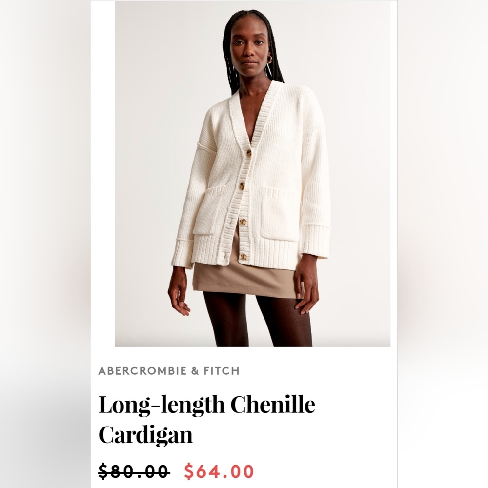 Abercrombie & Fitch Long-length Cardigan